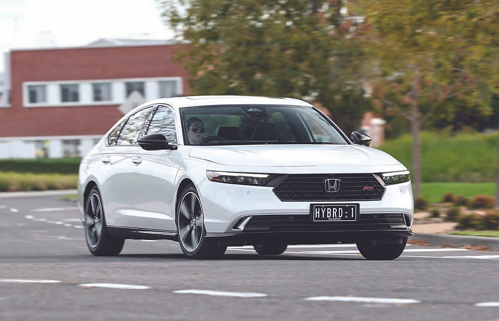 Just a hint of lean through the corners, the Accord is all about poise and purpose