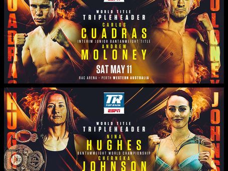 Lomachenko vs Kamboses Undercard Announced; Cuadras-A. Moloney, Hughes-Johnson