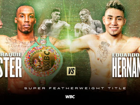 Purse Bid for Champion O'Shaquie Foster and #1 Contender Rocky Hernandez is Set for August 8th