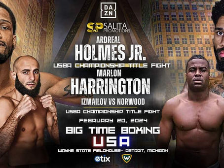 Salita Promotions 'Big Time Boxing USA' Series On DAZN Is Set For February 20th In Detroit
