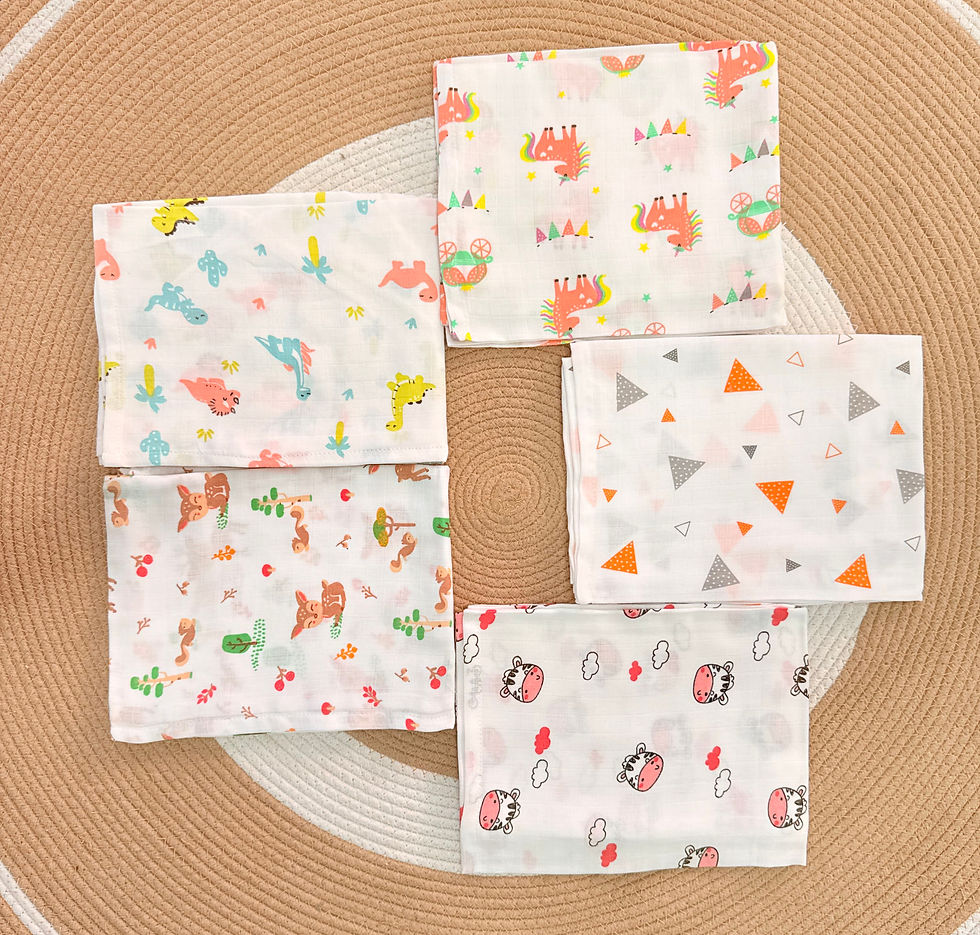 Thumbnail: Vizha Premium Muslin Multi-Purpose Towel/Face Towel- (50x50cm)