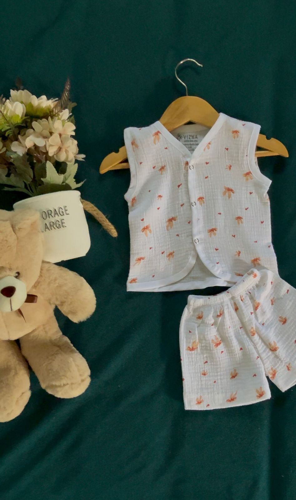 Thumbnail: Vizha Premium Crinkle Cotton Co-ord Set – Pookie