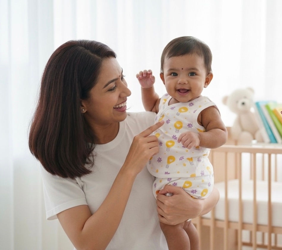 Thumbnail: Vizha Premium Cloud-Soft Muslin Co-ord Set- Daisy Skies