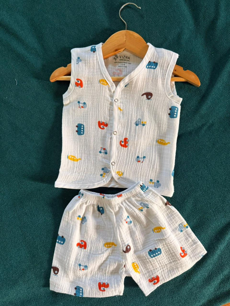 Thumbnail: Vizha Premium Crinkle Cotton Co-ord Set – Motor Models
