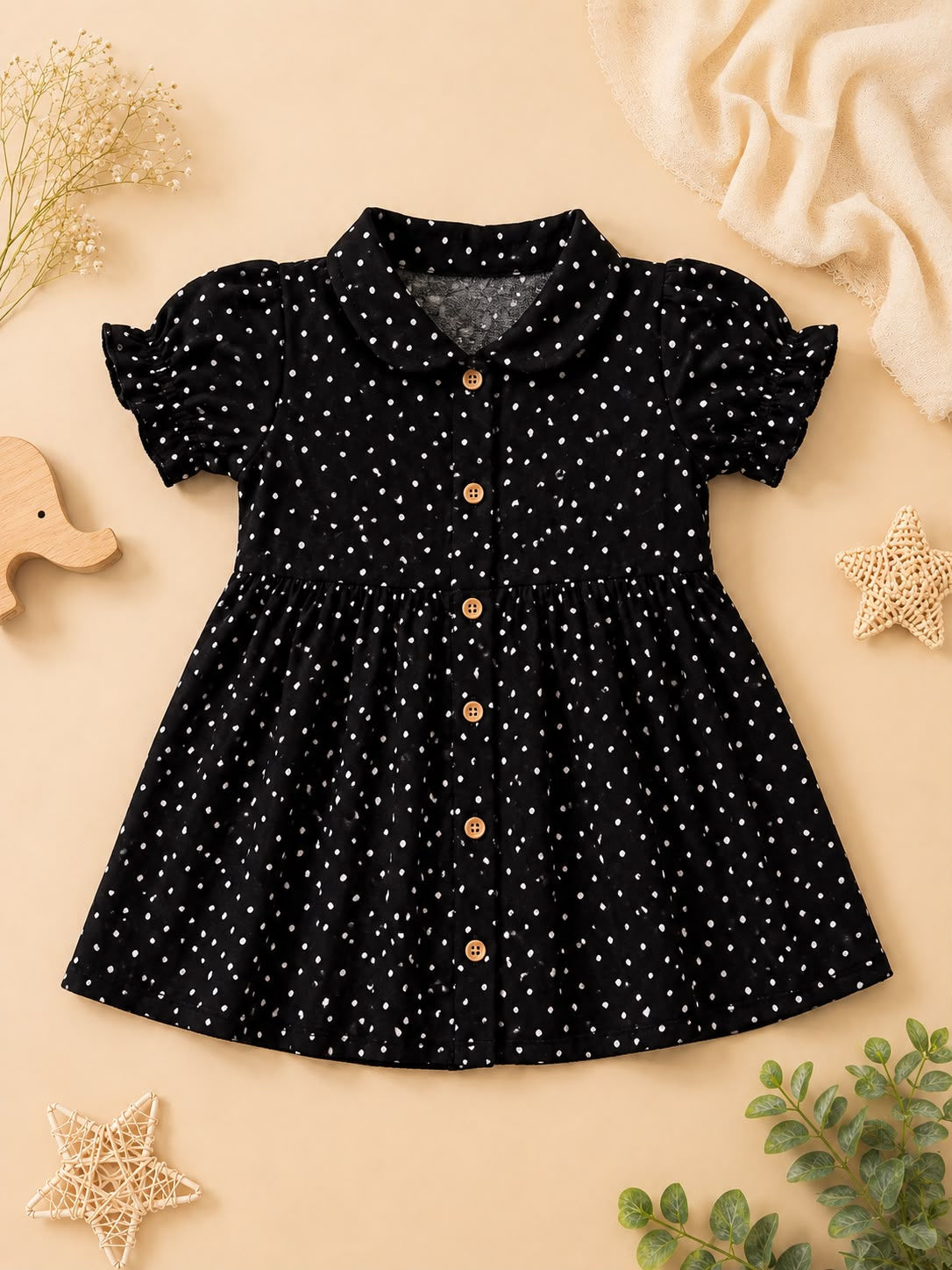 Vizha Muslin Puff Sleeve Frock
