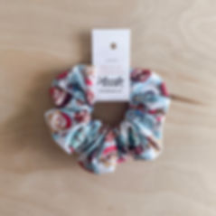 Blue Checkered Munchling Regular Scrunchie