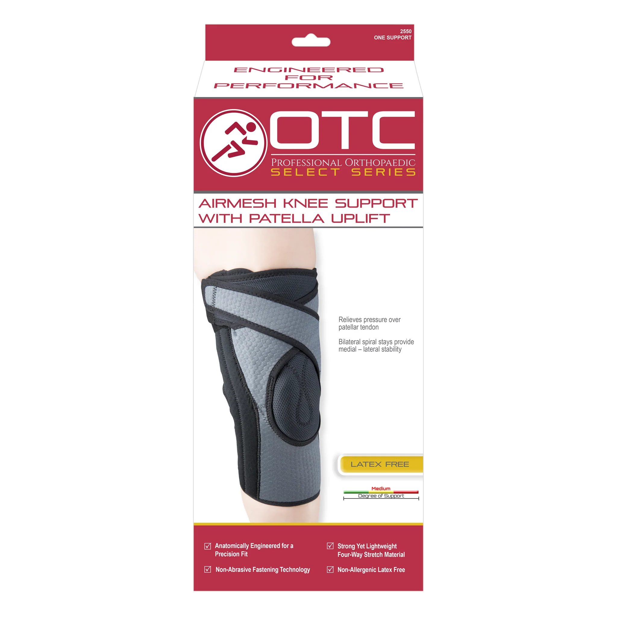Airmesh Knee Support with Patella Uplift