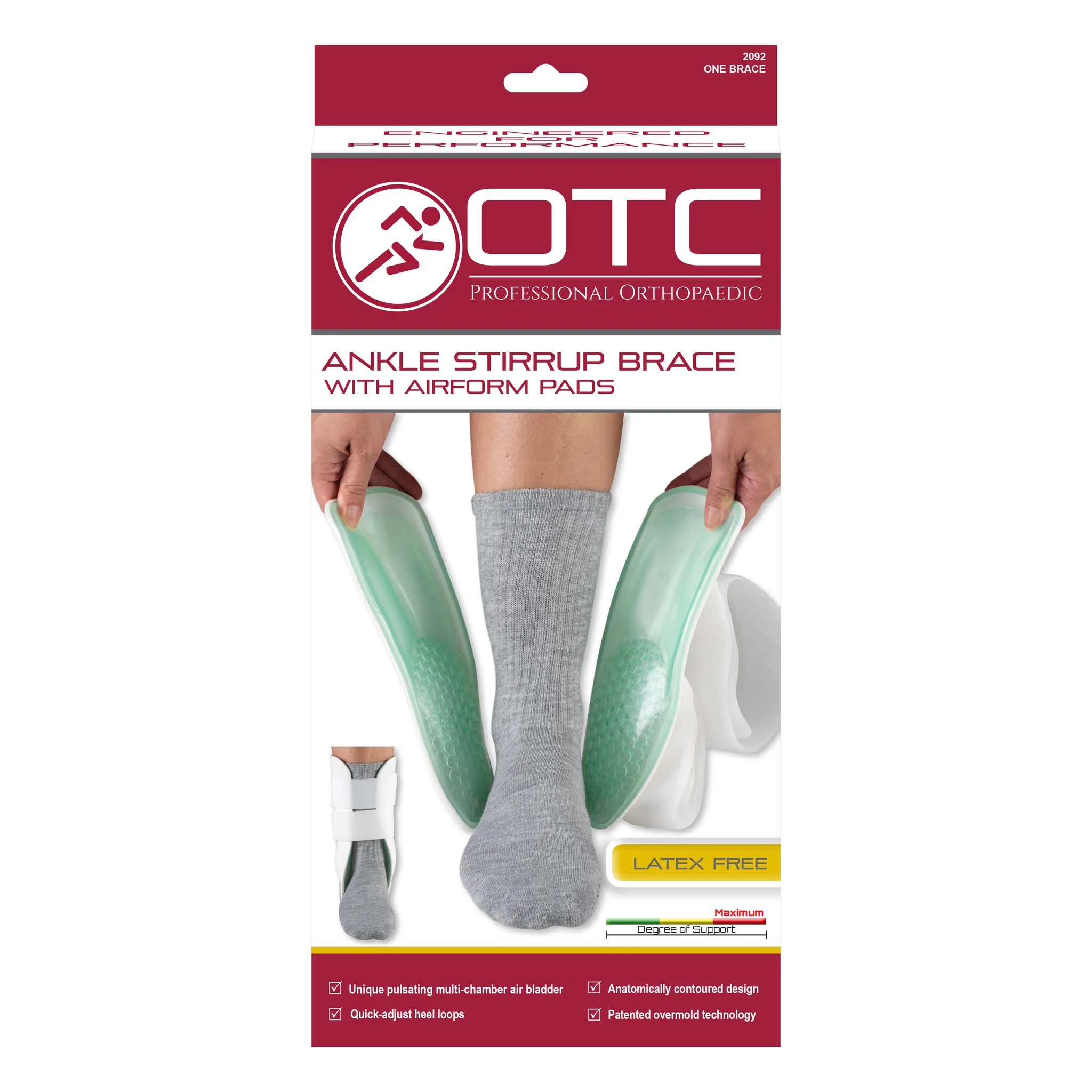 Ankle Stirrup Brace with Airform Pads