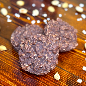 Vegan Chocolate Peanut Butter Oatmeal Cookies