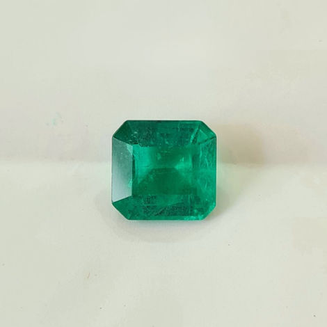 4.49 Carat Zambian Emerald Asscher Cut