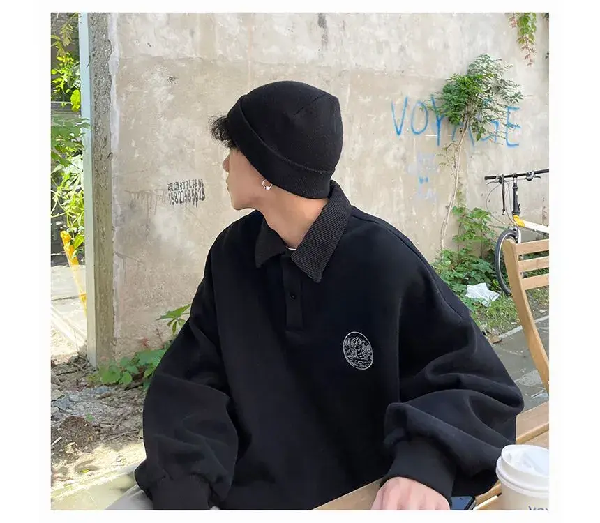 Thumbnail: oversized collared sweater