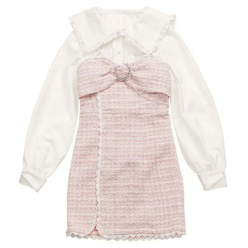 Thumbnail: two piece doll blouse + skirt set