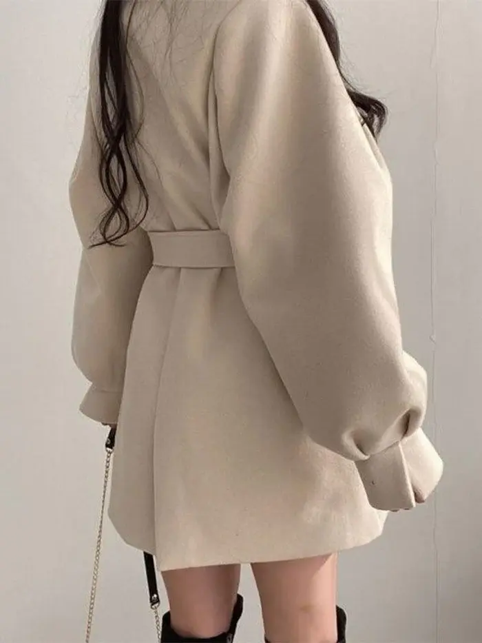Thumbnail: belted wool coat