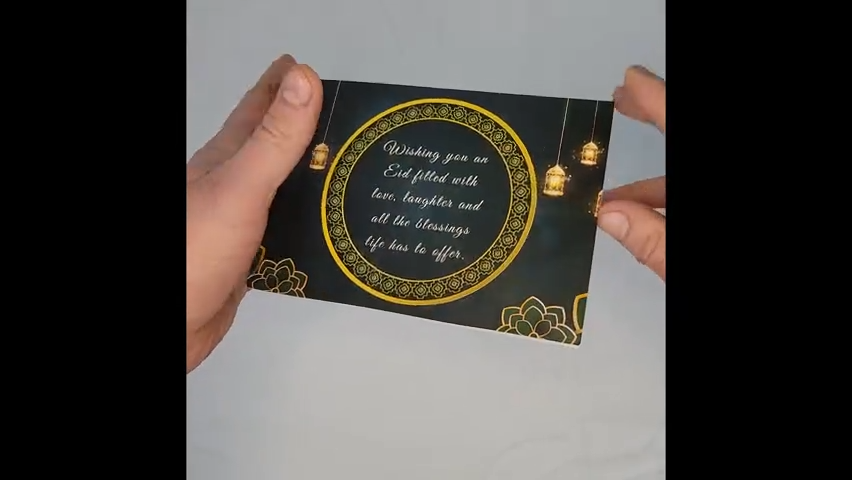 Thumbnail: Cardstalked Stunning Pop-Up Eid Mubarak Greeting Card