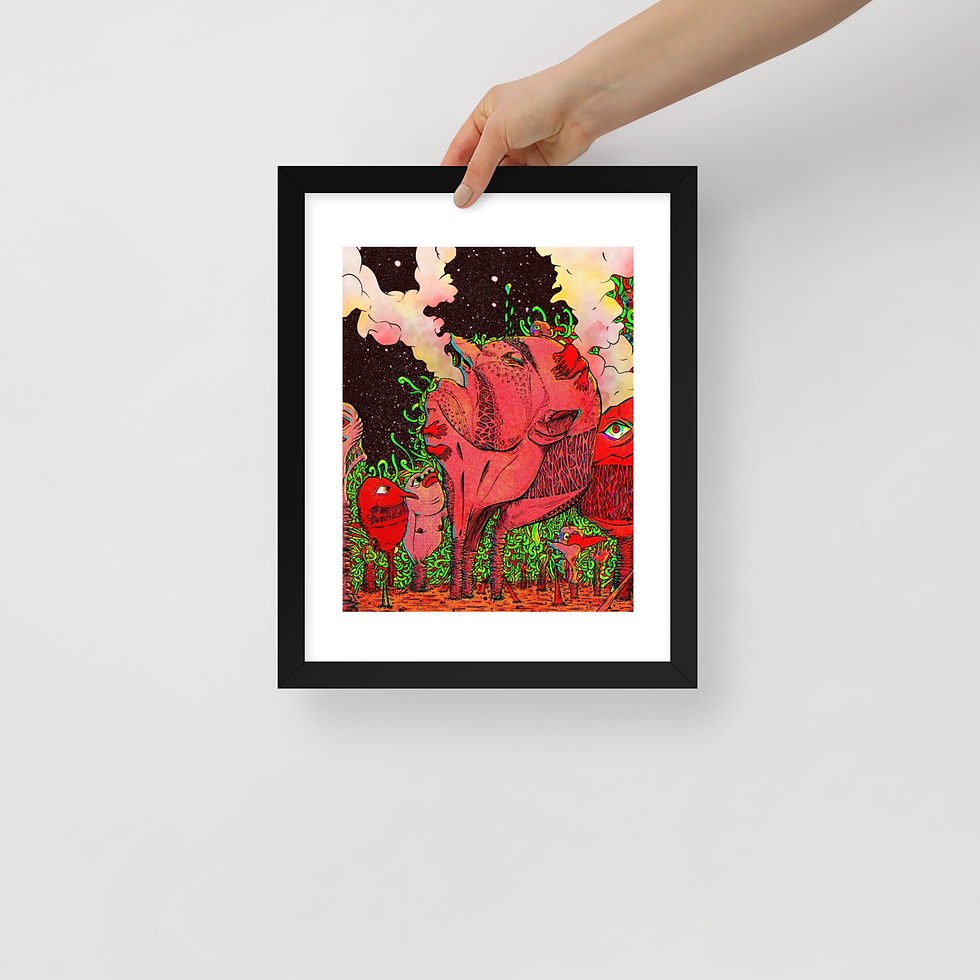 Thumbnail: "Exhale" Framed Print