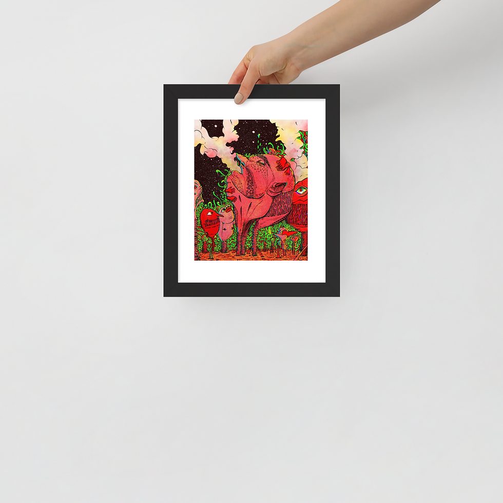 Thumbnail: "Exhale" Framed Print