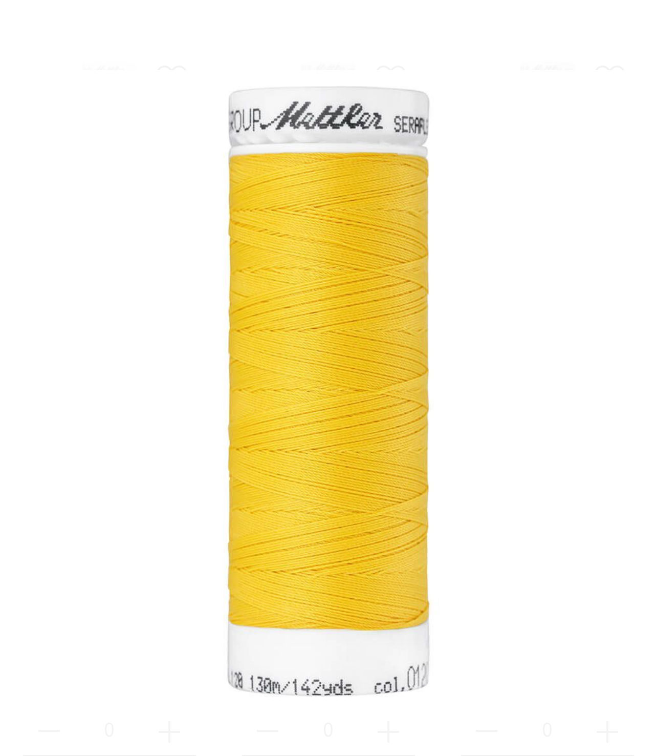 Fil à coudre élastique Seraflex Mettler 130 m - 120 soleil d’été 