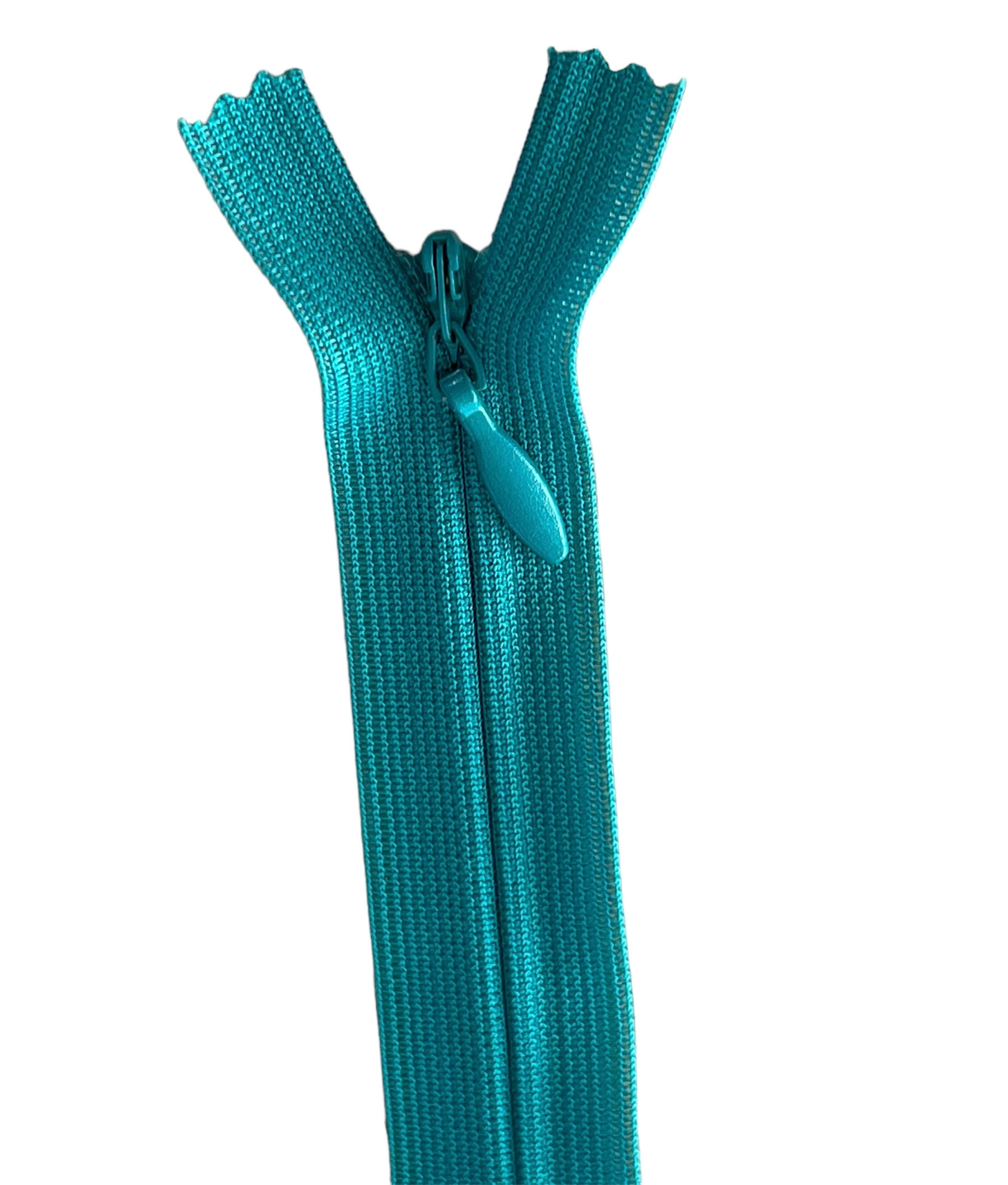 Fermeture éclair 25 cm - YKK - zip invisible bleu turquoise
