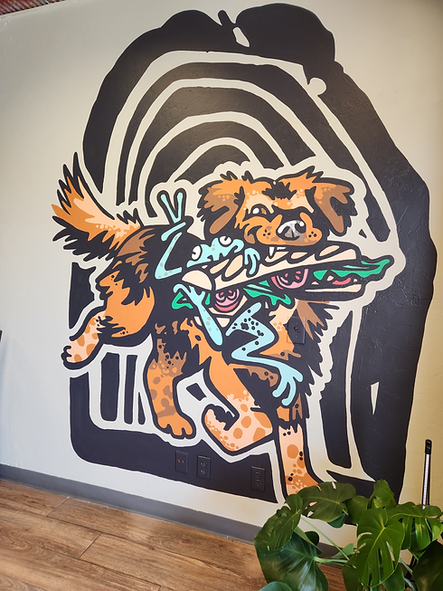 Mural of Wildewood logo