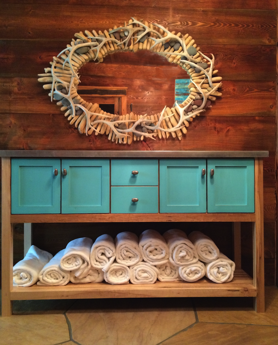 Custom Cabinet & Mirror