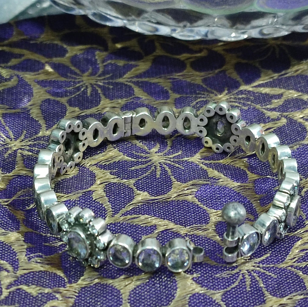 Thumbnail:  Diamond shine zircon 925 silver bangle