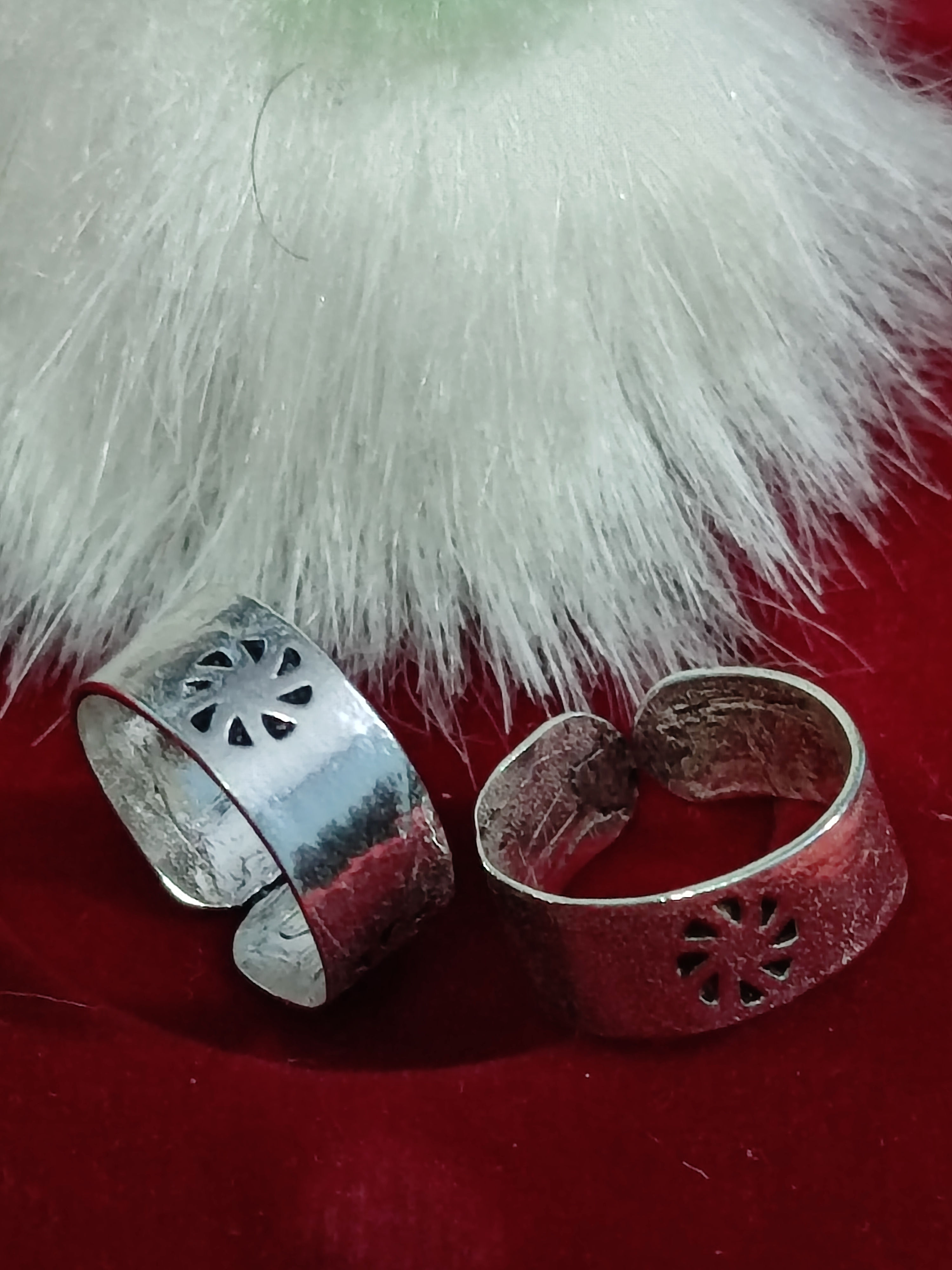 925 Silver oxidised toe ring (bicchiya)