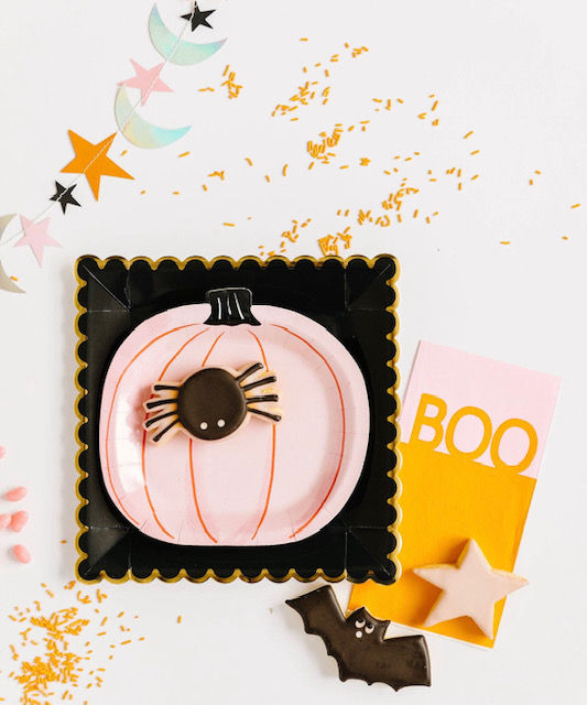 Happy Haunting Pumpkin Plate Set