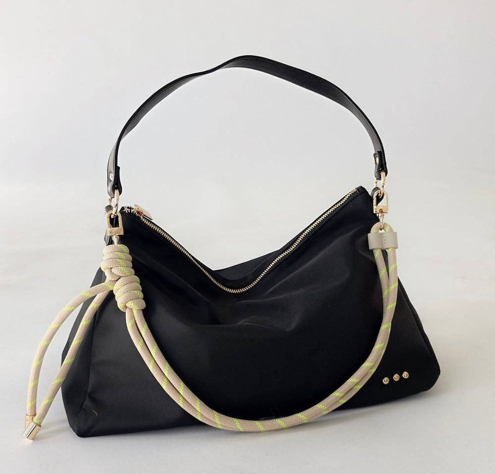 Thumbnail: Nylon slouchy shoulder bag 