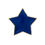 Thumbnail: Blue Star Shaped Gold Foiled Plates - 9"