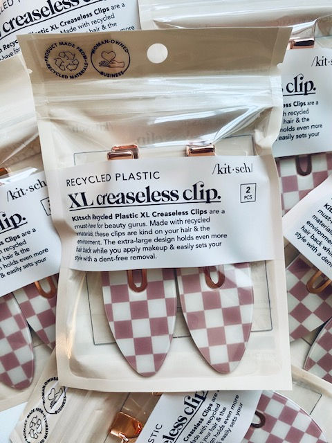 Thumbnail: Recycled Plastic XL Creaseless Clips 2pc Set -Terracotta