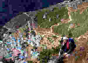 Craig Allen above Namche Bazzar, Everest Base Camp Trail Nepal