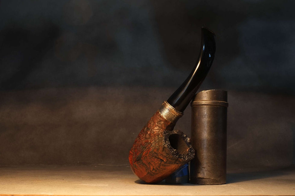 Thumbnail: full bent billiard briar pipe panelled