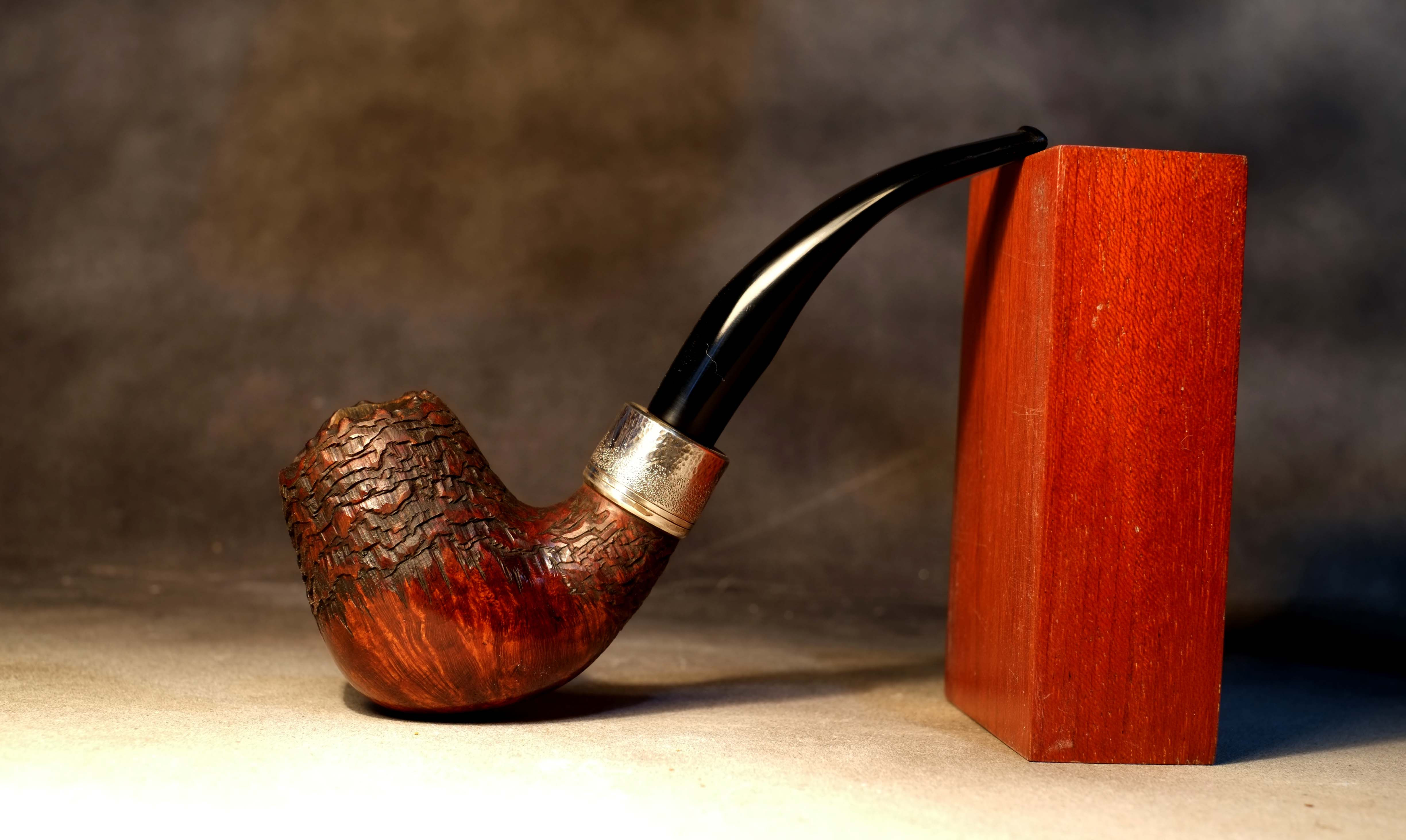 briar pipe 9 mm system half bent