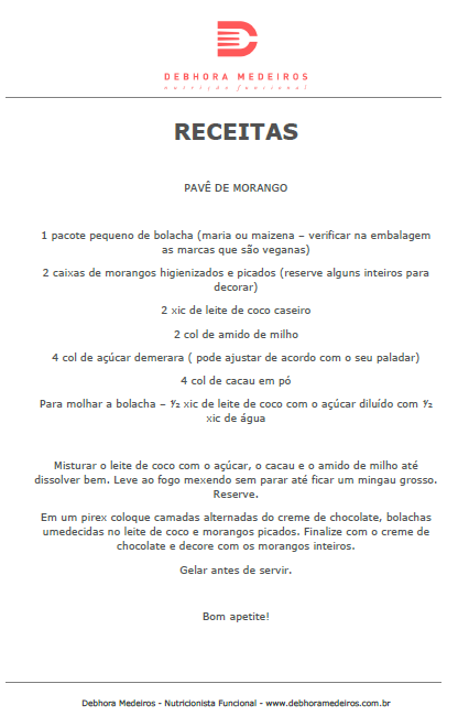 Receita de Pavê de Morango!