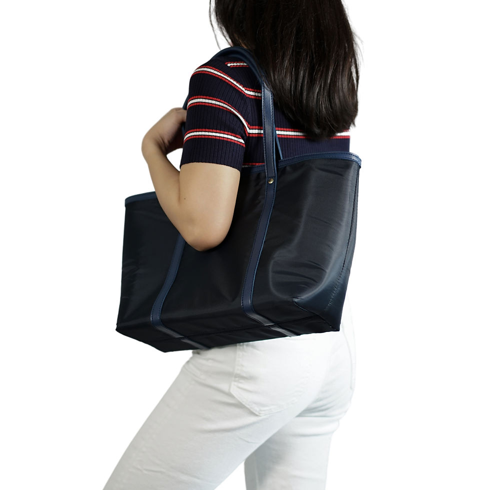 Thumbnail: Large Nylon Zipper Tote