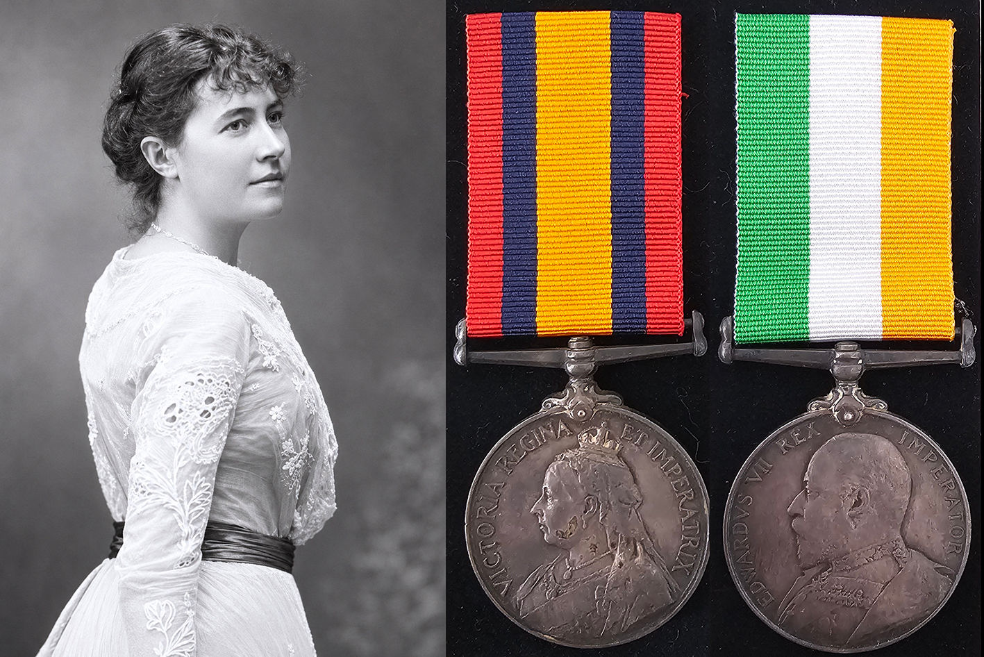Rare NZ Boer War Nurse - QSA/KSA - Maud Eagle