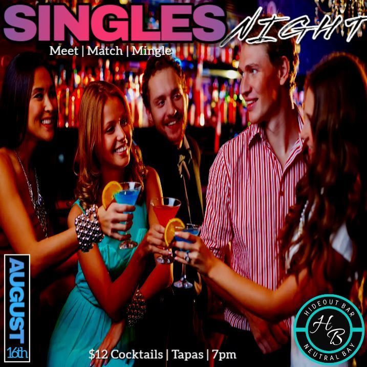 35+ Singles Party - Hideout Bar - Neutral Bay - Sydney