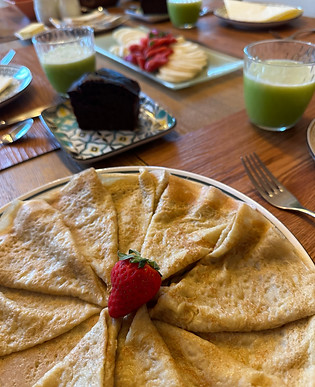 Petit-déjeuner bio et sans gluten à Naturo-Gîtes