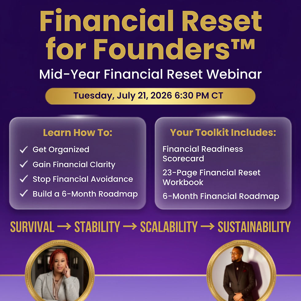 Financial Reset for Founders