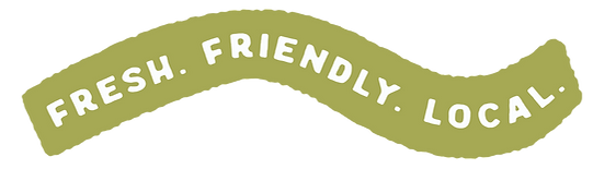 Fresh Friendly Local graphic