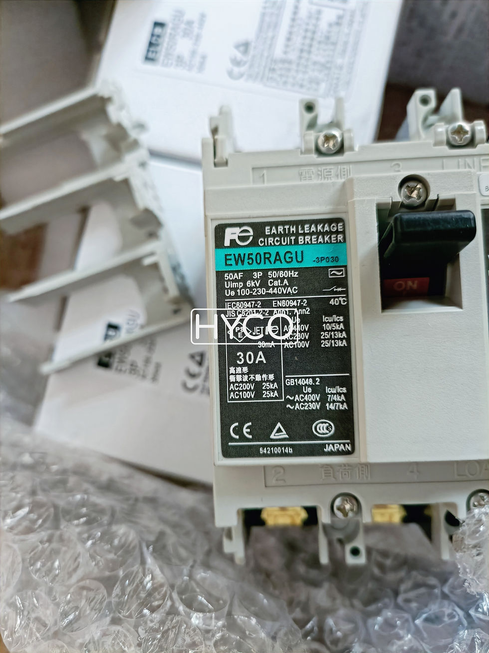 Thumbnail: FUJI  EW50RAGU-3P030 EARTH LEAKAGE CIRCUIT BREAKER