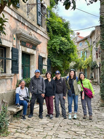Family exploring Istria on a personalized Croatia travel itinerary.
