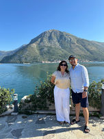 Scenic view of Verige Strait in Kotor Bay, Montenegro, with turquoise waters and mountain backdrops - Best of the Balkans itinerary