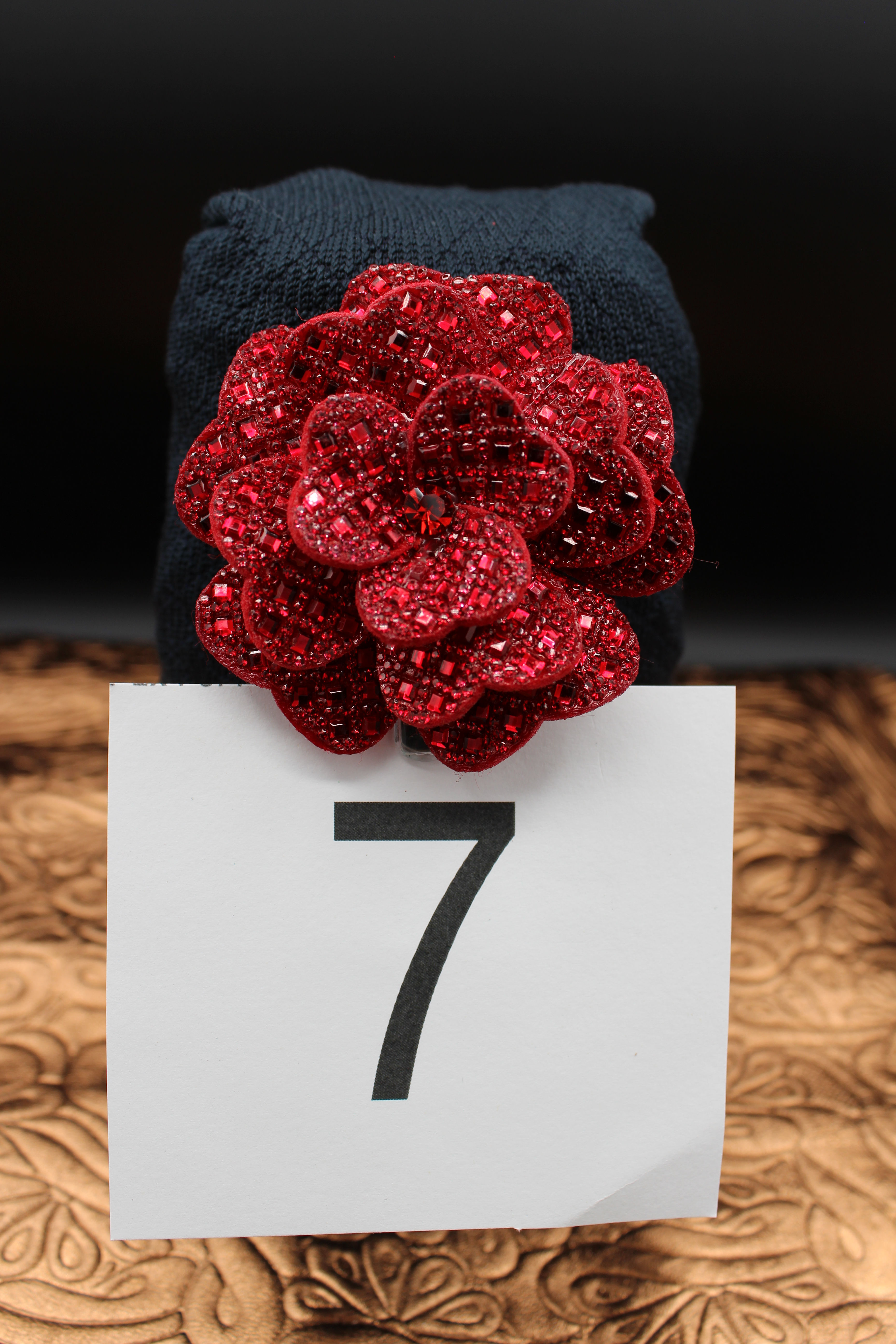 S Flower Number Holder