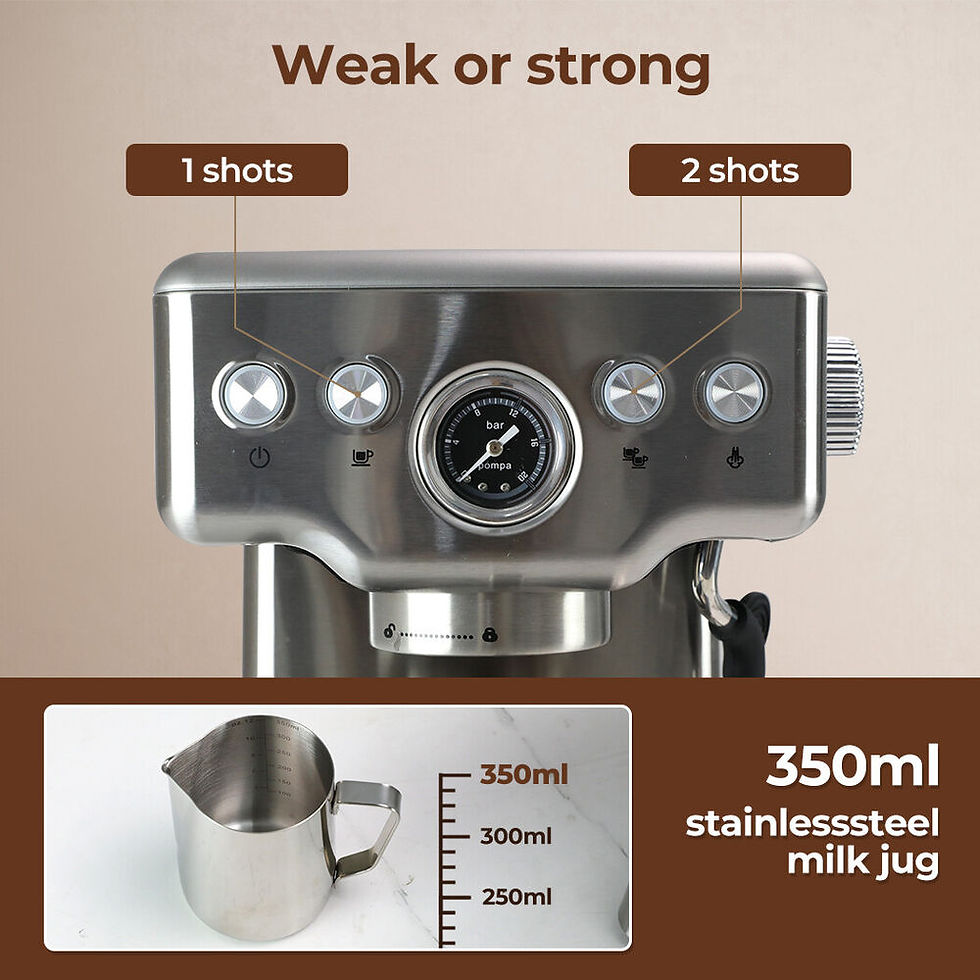 Thumbnail:  Spector Coffee Machine 20 Bar Espresso Cappuccino Maker Frother LCD Pre-soaking