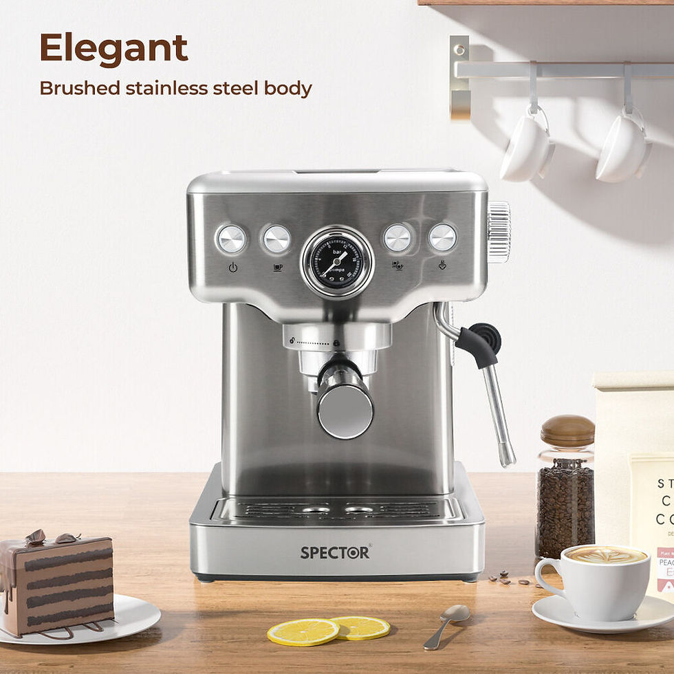 Thumbnail:  Spector Coffee Machine 20 Bar Espresso Cappuccino Maker Frother LCD Pre-soaking