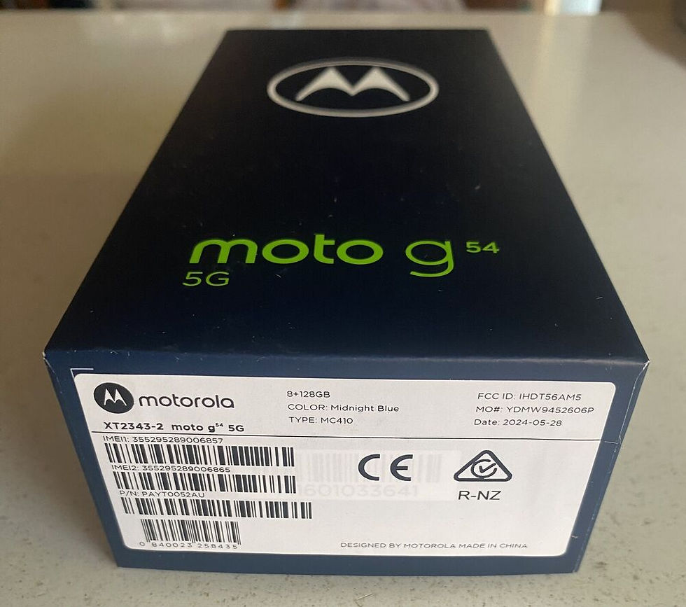 Thumbnail: MOTOROLA  MOTO G54 5g Mobile Phone 128GB Brand New Unopened Midnight Blue