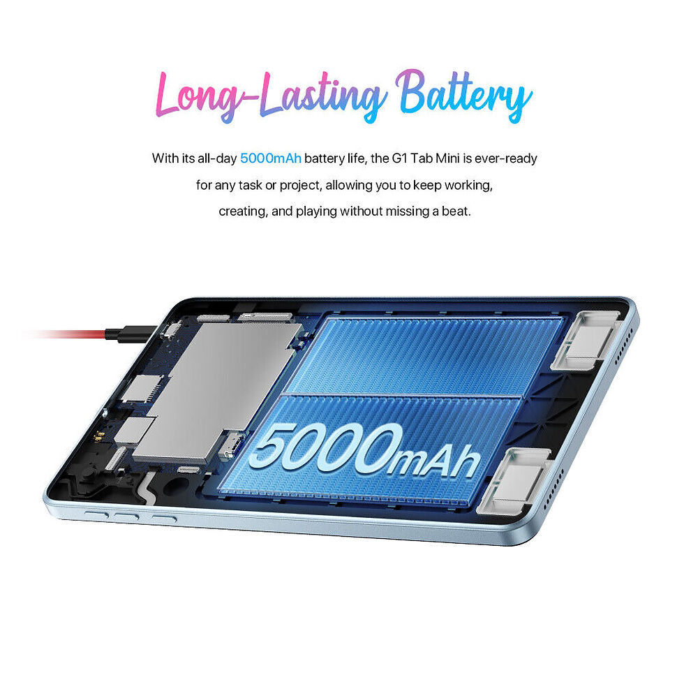 Thumbnail:  UMIDIGI G1 Tab Mini Android 14 Quad-Core 8" HD Display Wi-Fi 6 Tablet 3GB+32GB