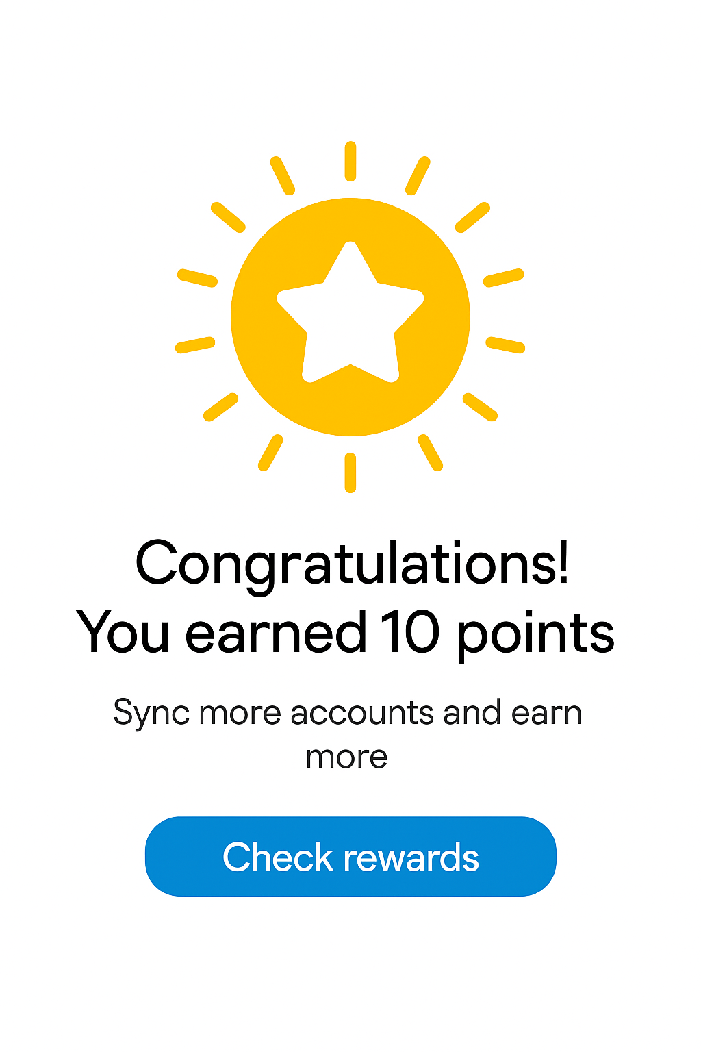 App screen  Rewards