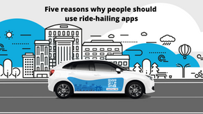 Five reasons why people should use ride-hailing apps